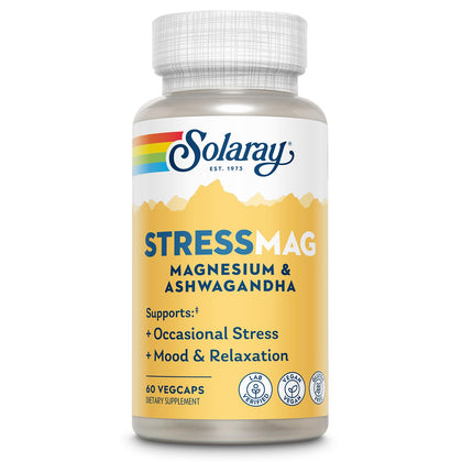 SOLARAY StressMag flacon de 30 capsules végétales