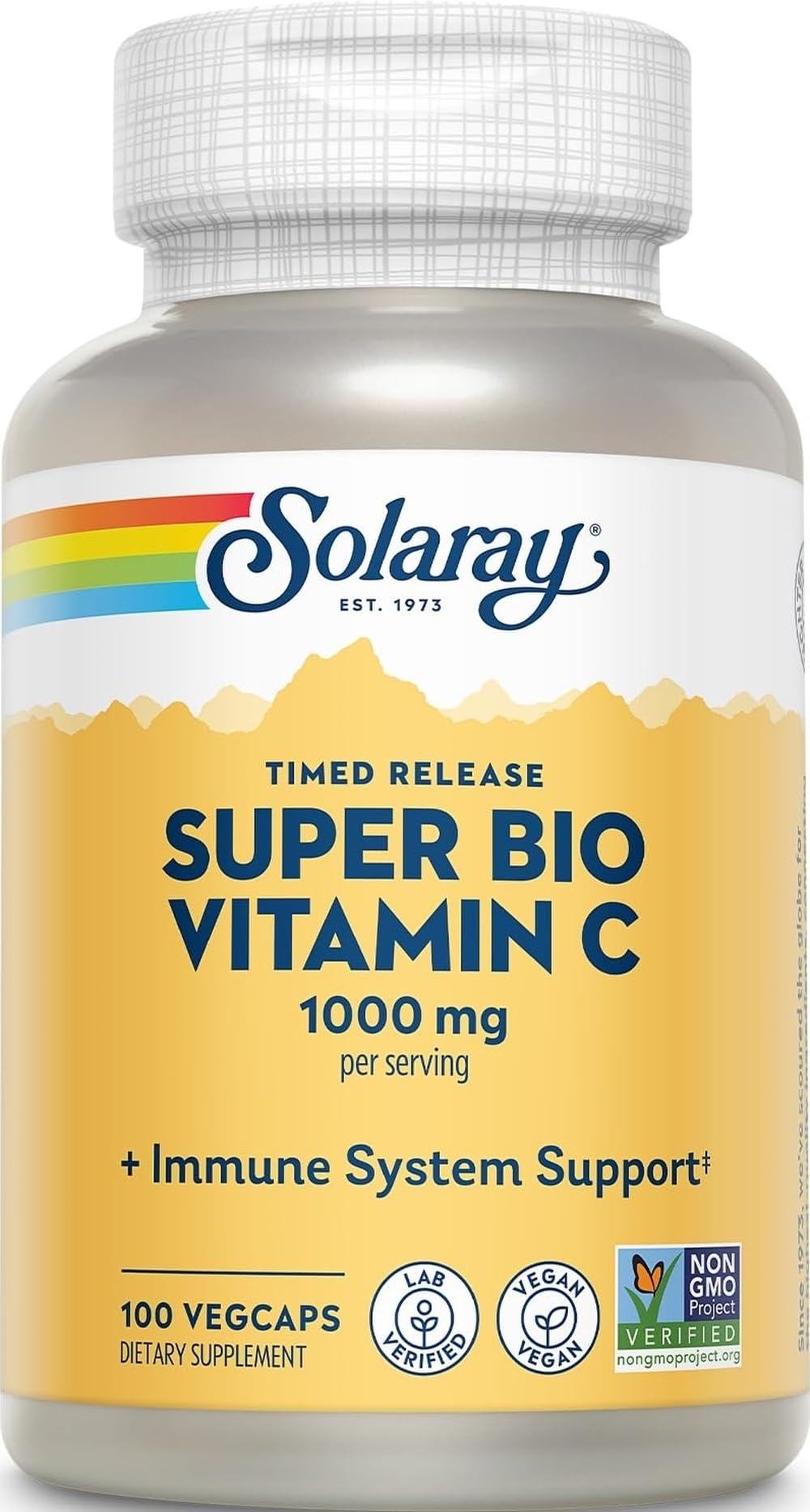 SOLARAY Super Bio Buffered Vitamin C 1000 mg bouteille vue de face