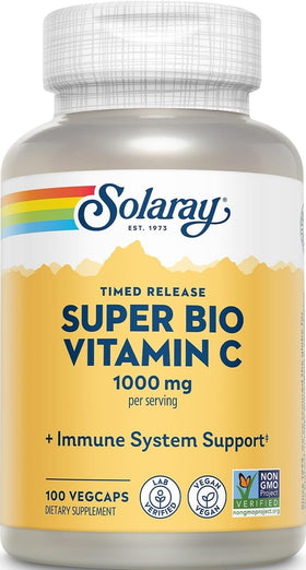 SOLARAY Super Bio Buffered Vitamin C 1000 mg bouteille vue de face