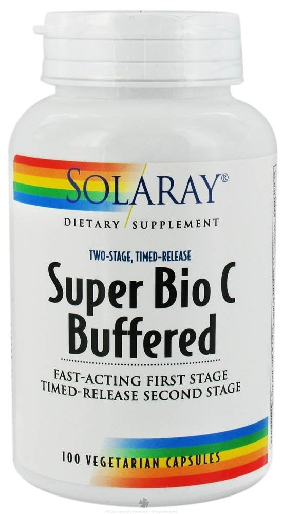 SOLARAY Super Bio Vitamin C 1000mg Capsules vue de face