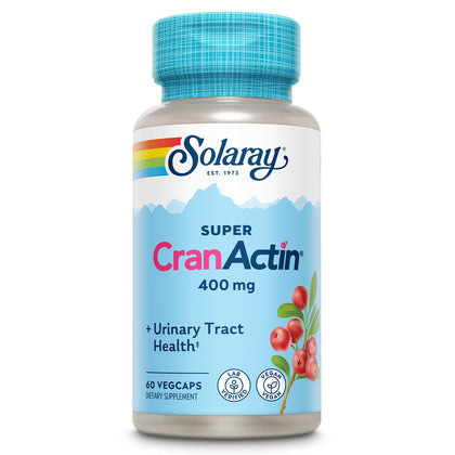 SOLARAY Super CranActin Extrait de Cranberry 400mg 60 VegCaps vue de face