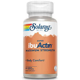 SOLARAY Super IbuActin 60 capsules avant vue avec étiquette