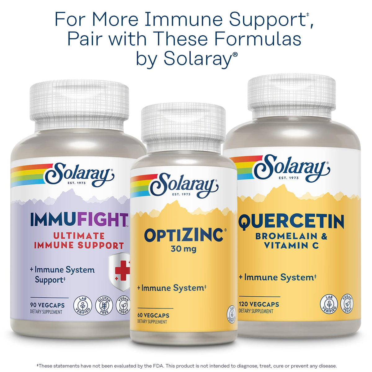 SOLARAY Vitamine A 7500 mcg Capsules Végétales avec étiquette détaillée