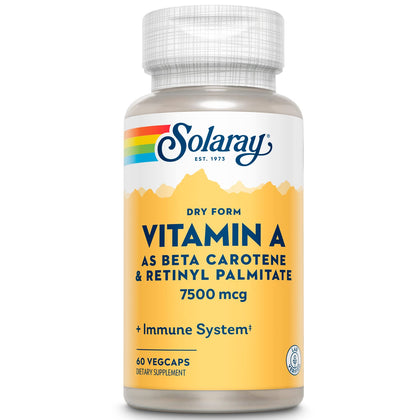 SOLARAY Vitamine A 7500 mcg Capsules Végétales vue avant