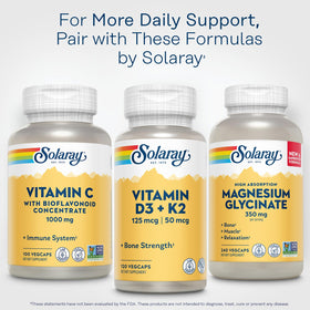 SOLARAY Vitamine C 1000mg capsules ouvertes