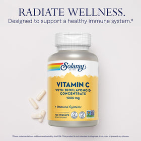 SOLARAY Vitamine C 1000mg étiquette du produit