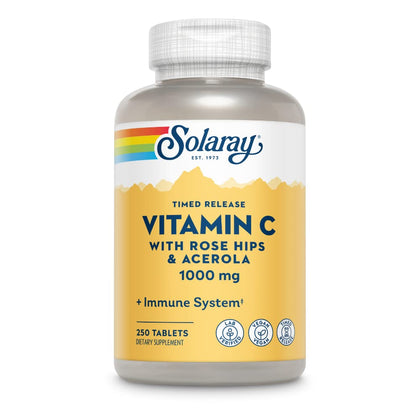 SOLARAY Vitamine C 1000mg flacon de 250 capsules