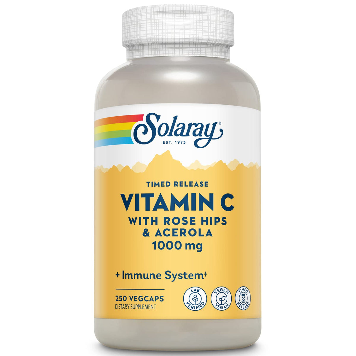 SOLARAY Vitamine C 1000mg gélules végétales en boîte
