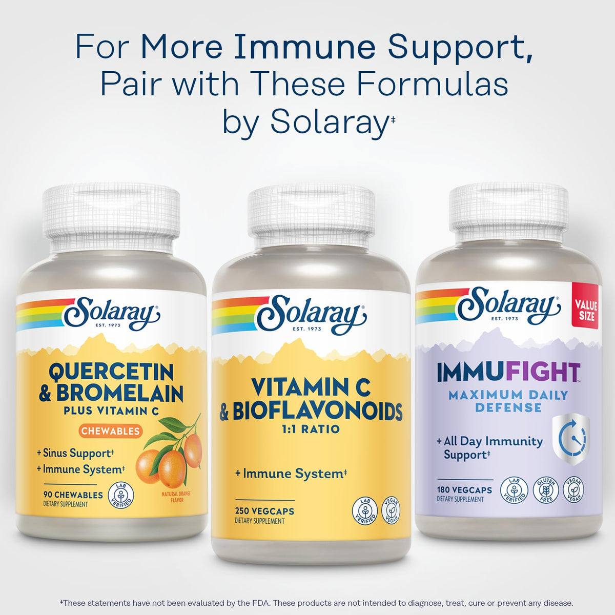 SOLARAY Vitamine C 500 mg bouteille avec bouchon