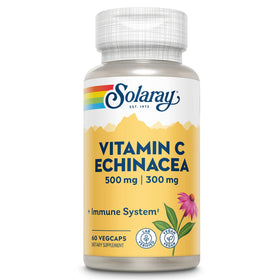 SOLARAY Vitamine C & Échinacée 60 VegCaps vue de face