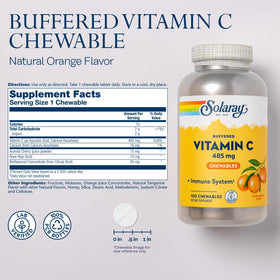 SOLARAY Vitamine C Mâchable 485 mg comprimés à mâcher