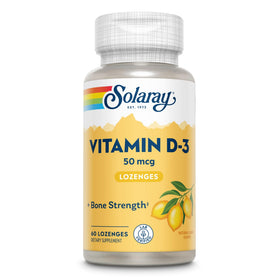 SOLARAY Vitamine D3 2000UI avec goût citron