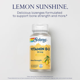 SOLARAY Vitamine D3 pastille en gros plan