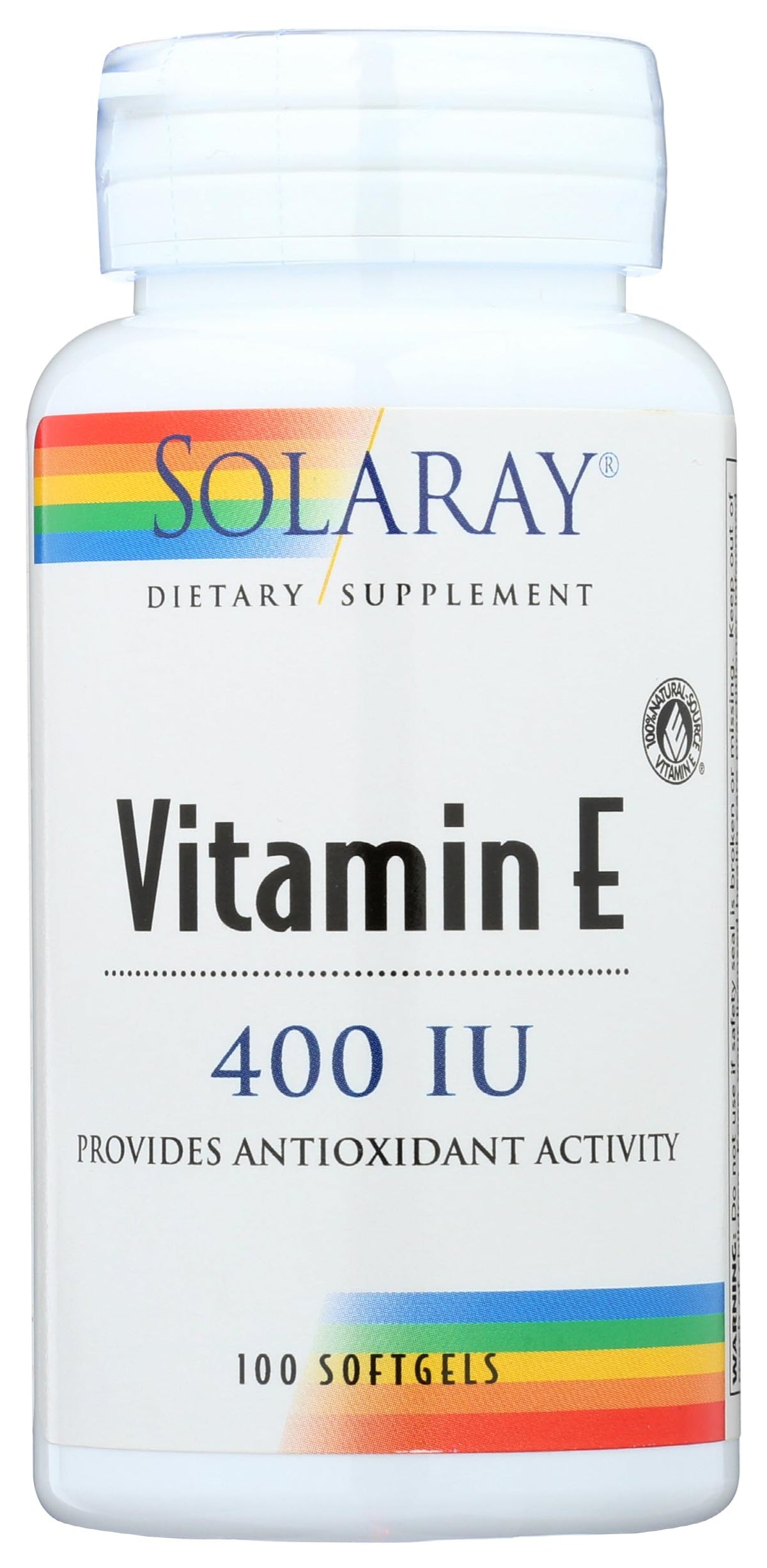 SOLARAY Vitamine E 268mg gélules ouvertes