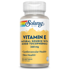 SOLARAY Vitamine E 268mg gélules vues de face