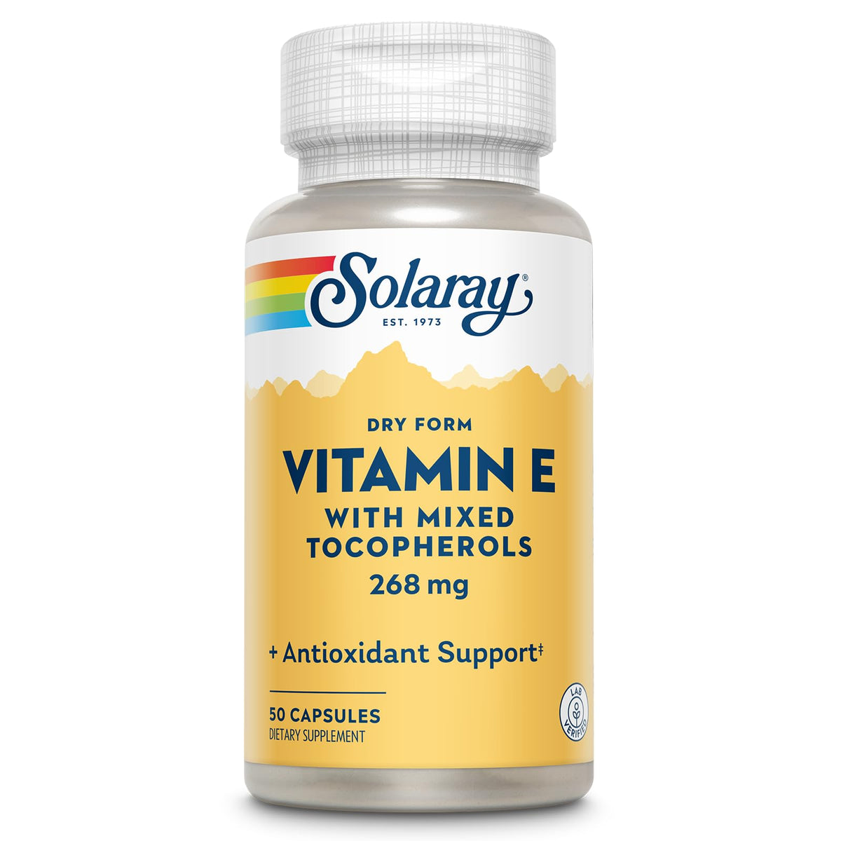 SOLARAY Vitamine E 400 IU 50 capsules vue de face