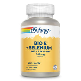 SOLARAY Vitamine E avec Sélénium 60 gélules - Vue de face