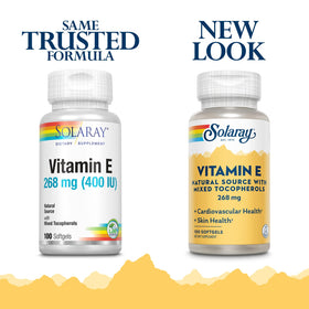 SOLARAY Vitamine E emballage avec 100 gélules