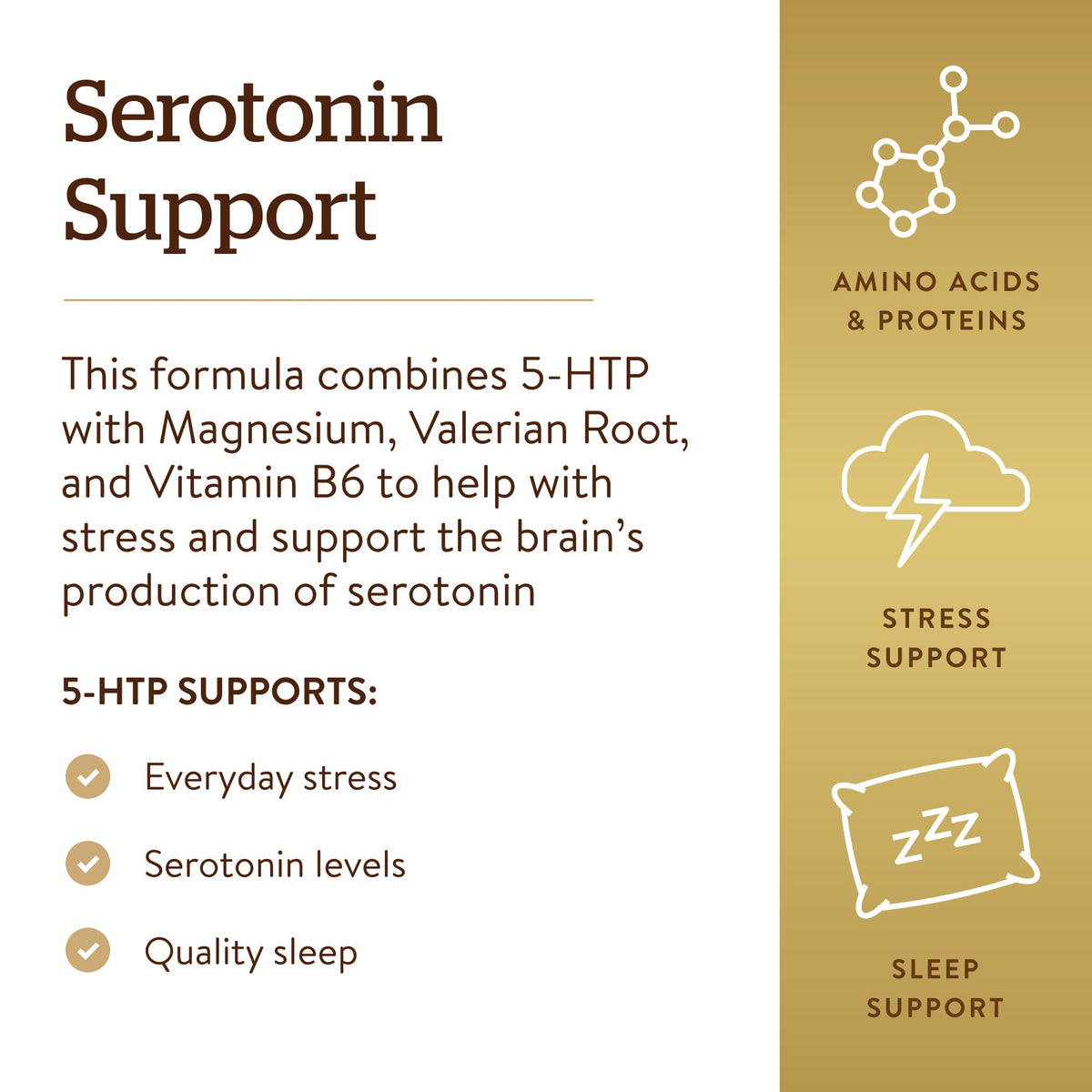 Solgar 5-HTP 100 mg capsules végétales dans un environnement naturel