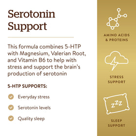 Solgar 5-HTP 100 mg capsules végétales dans un environnement naturel