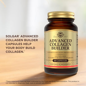 Solgar Advanced Collagen Builder 60 capsules sur plan de travail