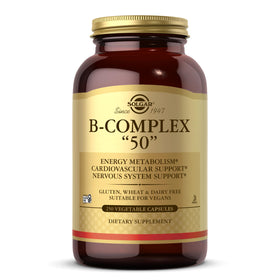 Solgar B-Complex 50 250 Capsules Végétales devant