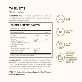 Solgar Collagen Hyaluronic Acid Complex 30 comprimés emballage