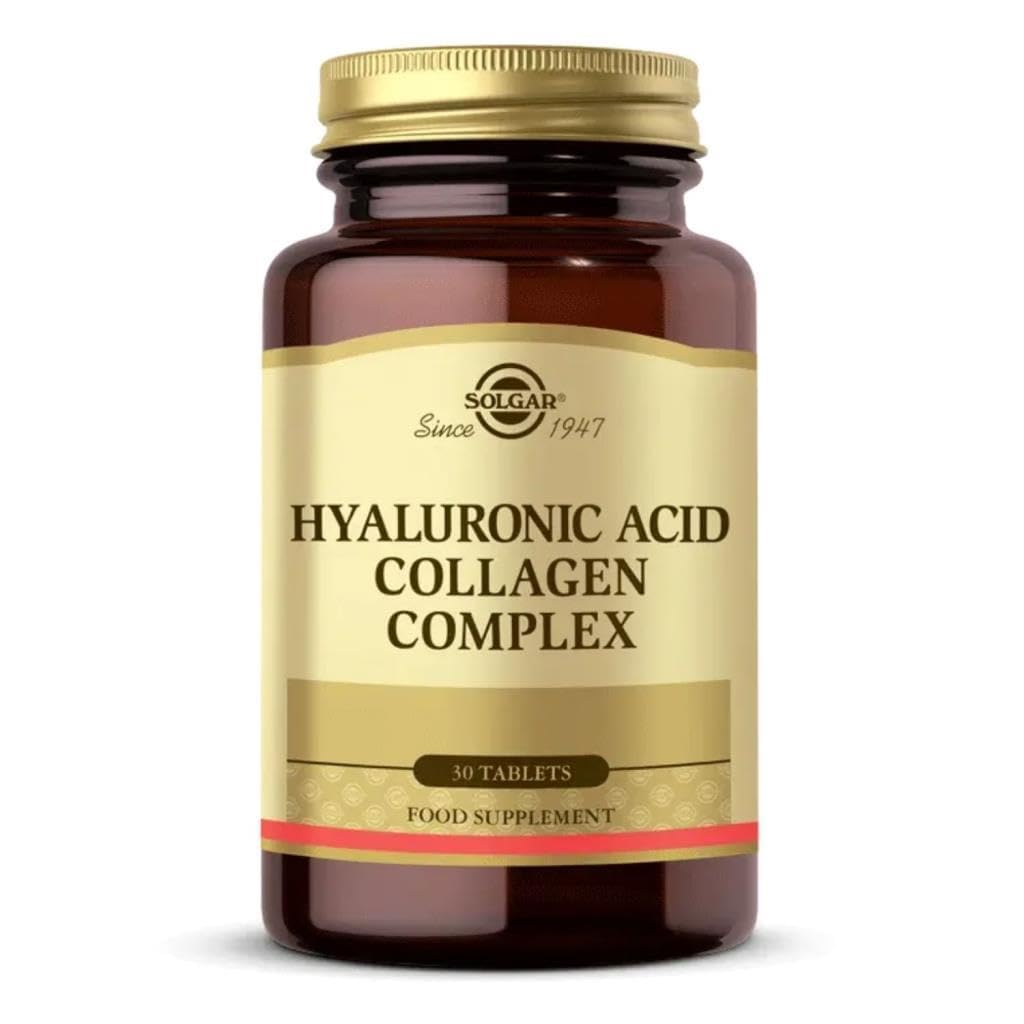 Solgar Collagen Hyaluronic Acid Complex 30 comprimés vue de face