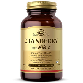 Solgar Cran Flora 60 capsules végétales avec Ester-C, vue avant