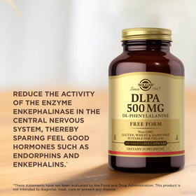 Solgar DLPA 500 mg 100 Capsules Végétales - Informations nutritionnelles
