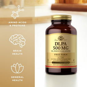 Solgar DLPA 500 mg 100 Capsules Végétales - Vue de côté