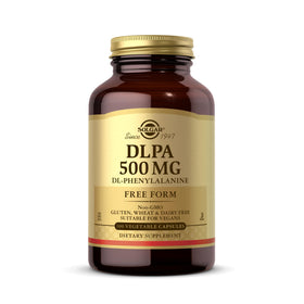 Solgar DLPA 500 mg 100 Capsules Végétales - Vue de face