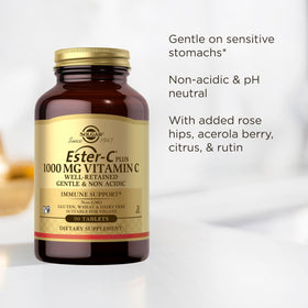Solgar Ester-C Plus 1000 mg comprimés avec bioflavonoïdes