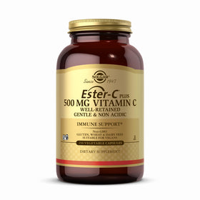 Solgar Ester-C Plus 500 mg Vitamine C 250 capsules végétales vue de face