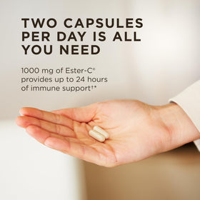 Solgar Ester-C Plus 500 mg Vitamine C 250 capsules vue de côté
