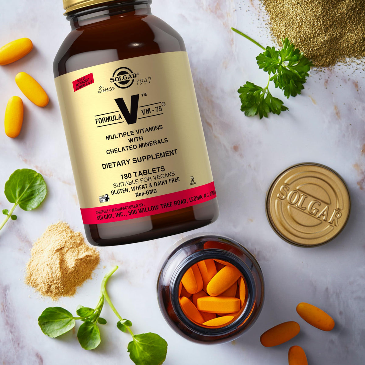 Solgar Formula VM-75 avec des fruits et légumes