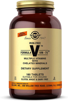 Solgar Formule VM-75 180 comprimés vue de face