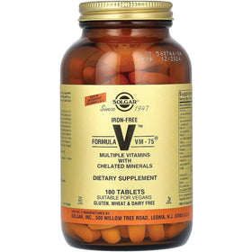 Solgar Formule VM-75 étiquette détaillée