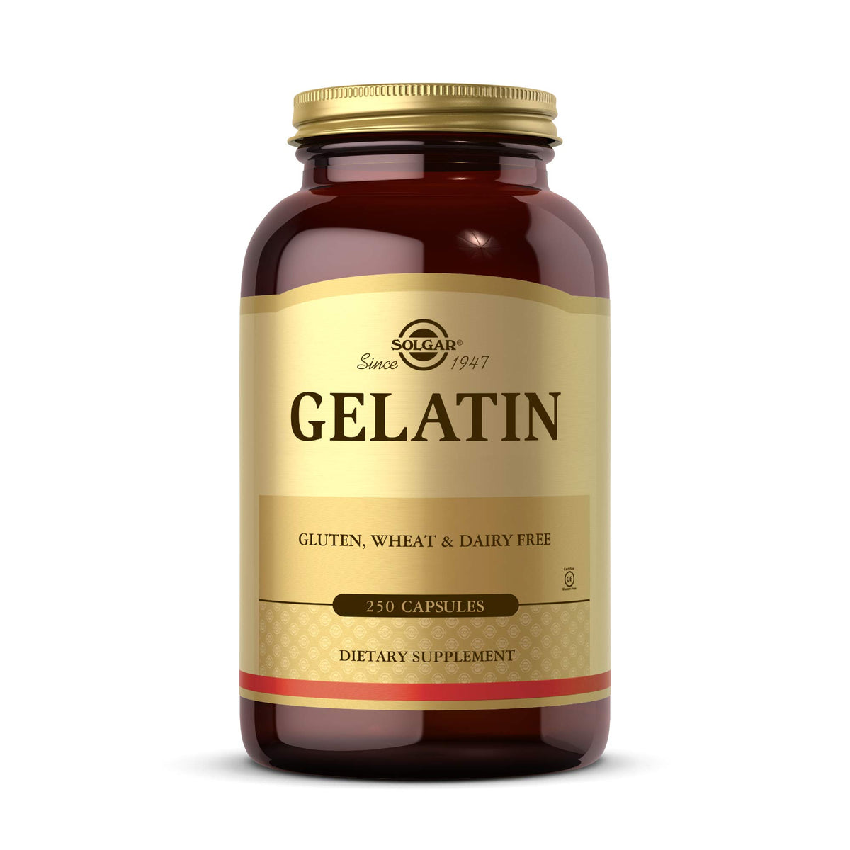 Solgar Gelatin 1680 mg 250 Capsules - vue avant