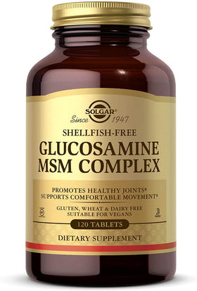 Solgar Glucosamine MSM Complex 120 comprimés vue avant