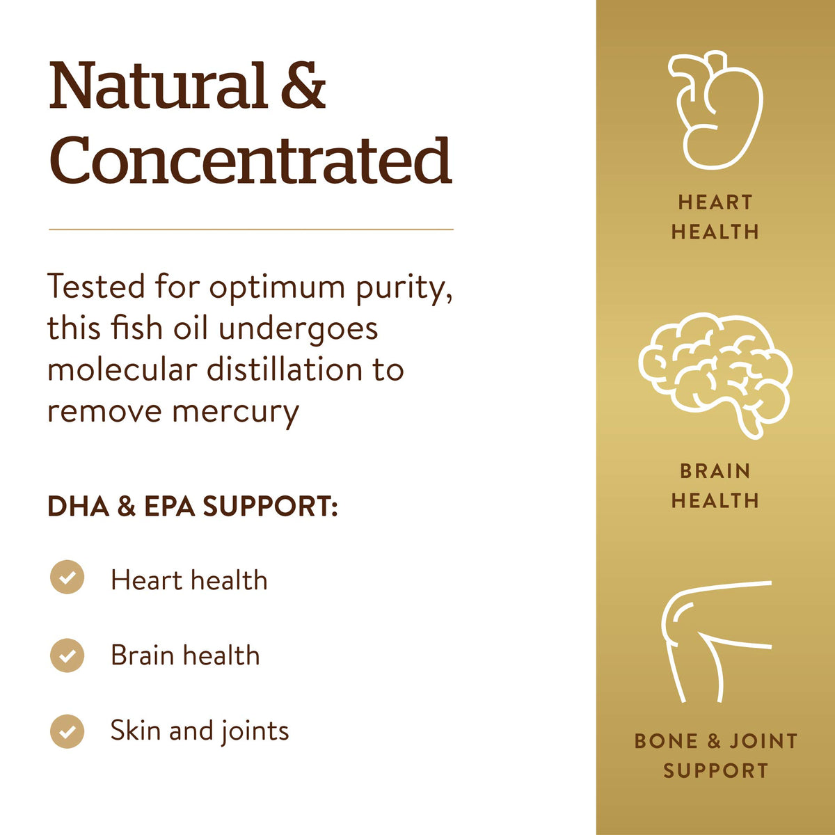 Solgar Huile de Poisson Omega-3 avec fond naturel