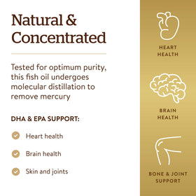 Solgar Huile de Poisson Omega-3 avec fond naturel
