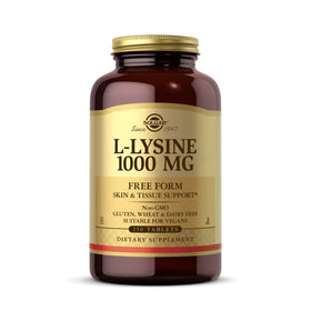 Solgar L-Lysine 1000 mg 250 comprimés vue de face