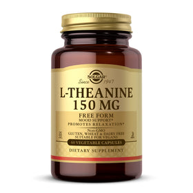 Solgar L-Theanine 150 mg 60 capsules végétales en emballage