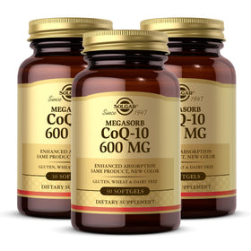 Solgar Megasorb CoQ-10 600 mg gélules en paquet avant