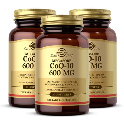 Solgar Megasorb CoQ-10 600 mg gélules en paquet avant