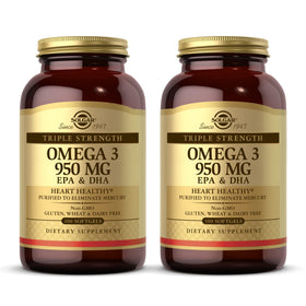 Solgar Omega 3 Triple Force 950 mg gélules molles, emballage avant