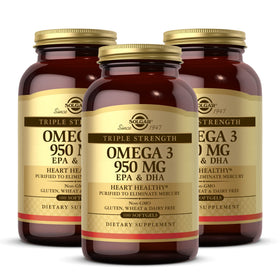 Solgar Omega 3 Triple Force 950 mg gélules vue de face