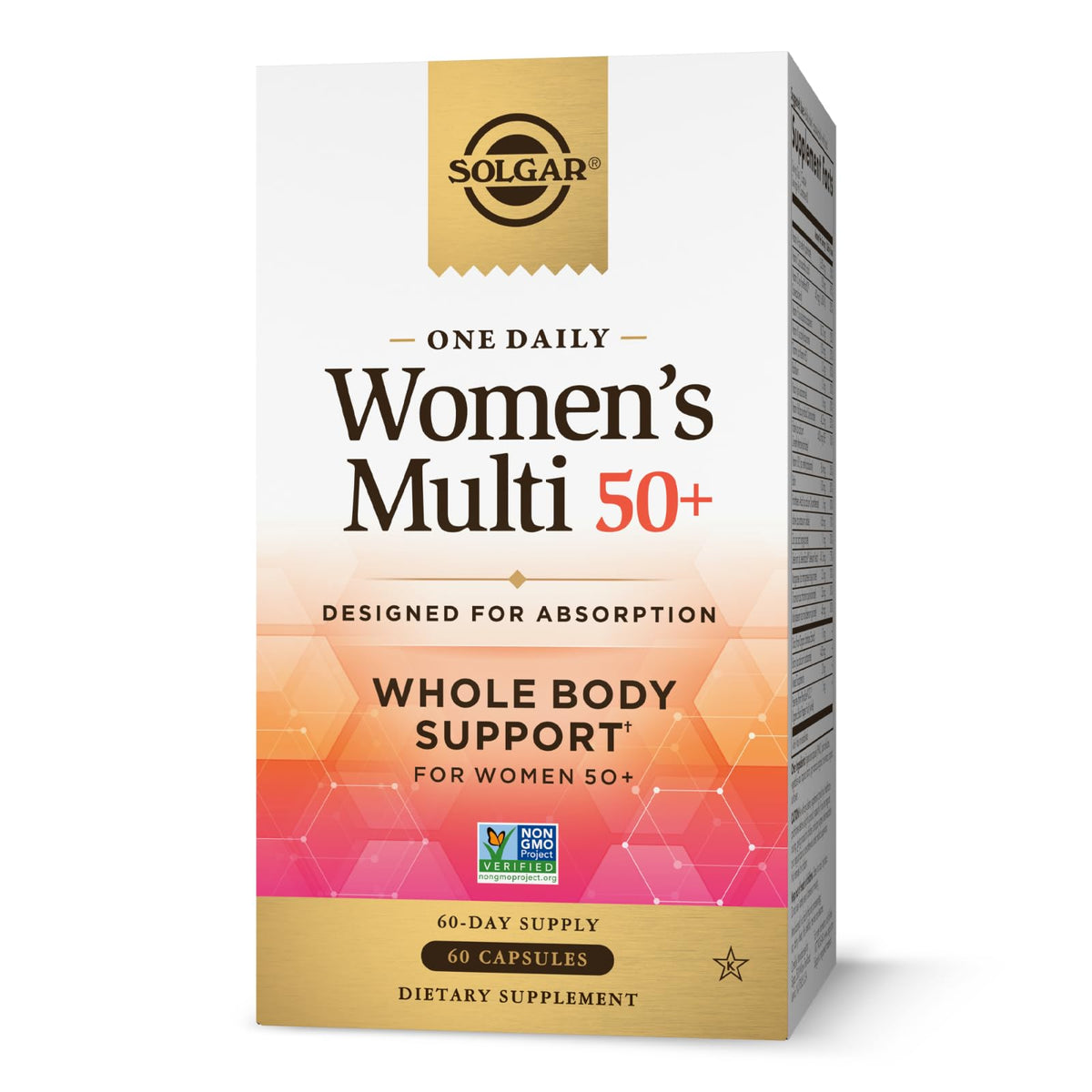 Solgar One Daily Women's Multi 50+ boîte de 60 capsules vue de face