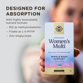 Solgar One Daily Women's Multi 60 capsules avec étiquette
